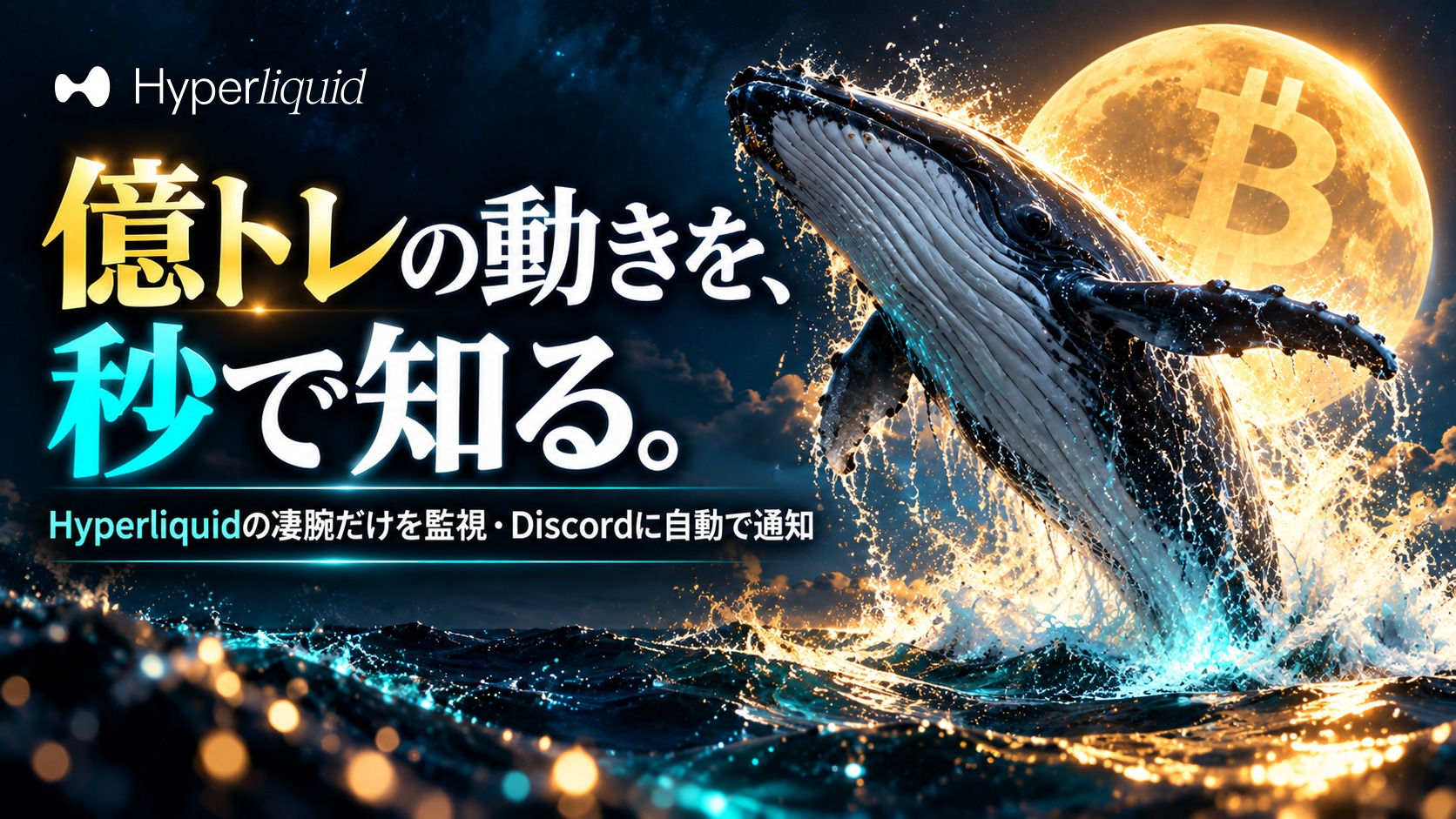億トレの動きを、秒で知る。Hyperliquidの凄腕だけを監視・Discordに自動で通知